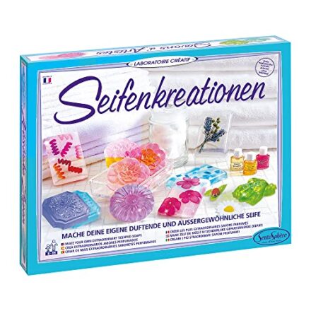 Sentosphere 3902370 Kreativ-Kit Seifenkreationen, Seifen selbst machen, Bastelset für Kinder, DIY  