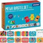 Smowo® Mega Bastelset Starterset - Bastelbox Mix - mit kreativen Bastelideen - Bunte Bastelbedarf Box zum basteln für Mädchen und Jungen  